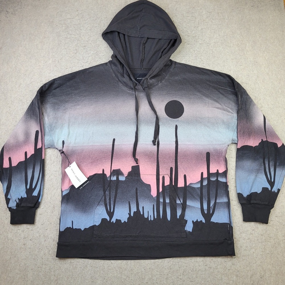 Spirit Jersey Sweater‎ Mens L Cotton Pullover Hoodie Light Sweater Out Far West
